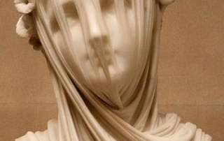 statue with veil